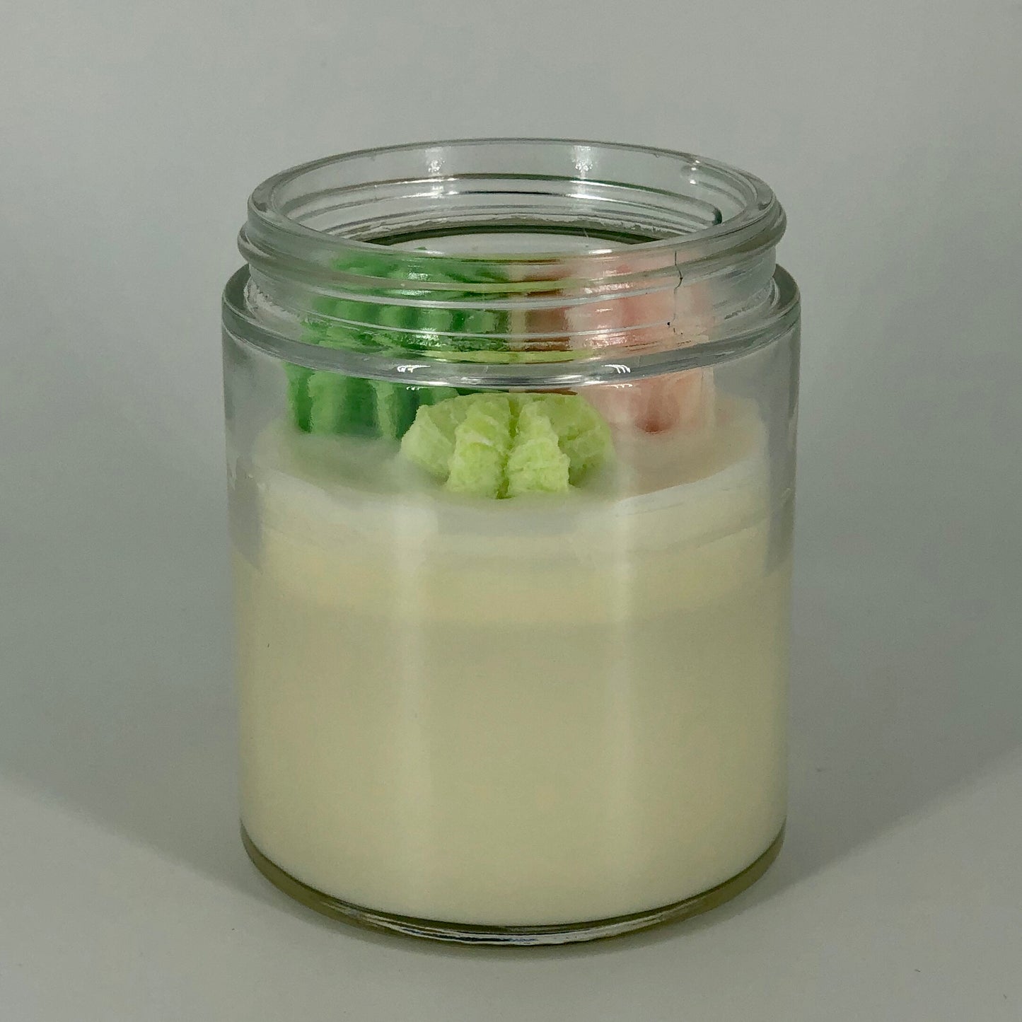 Succulent Soy Candle in Green and Pink