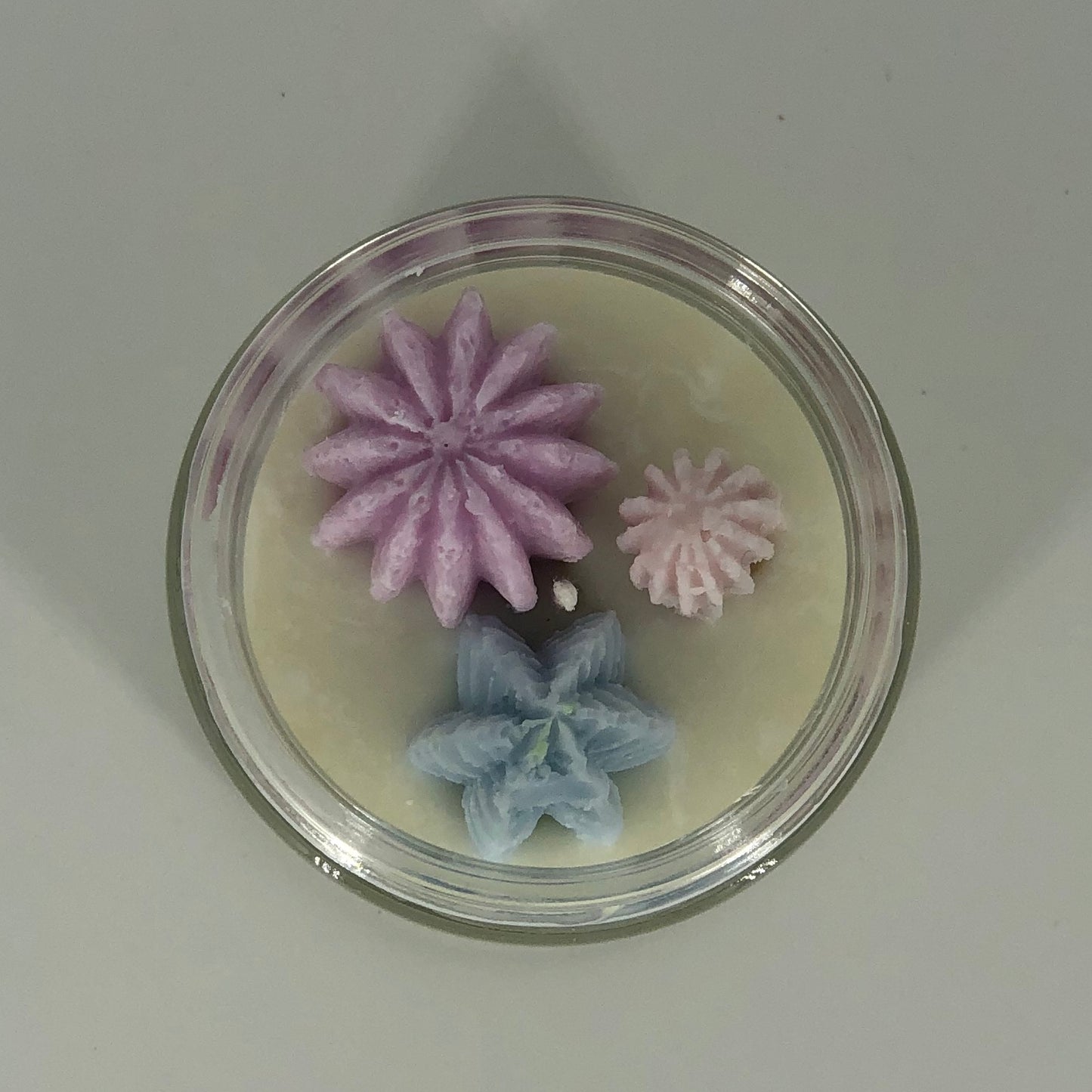 Succulent Soy Candle in Pink and Purple