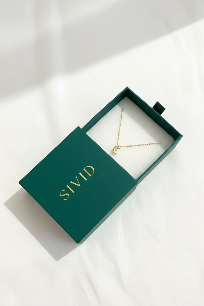 Gold Moon Necklace