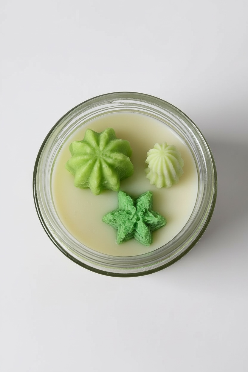 Succulent Soy Candle in Green