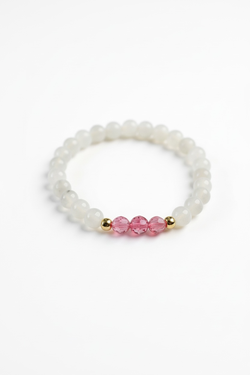 October Rose Swarovski Birth Month Bracelet