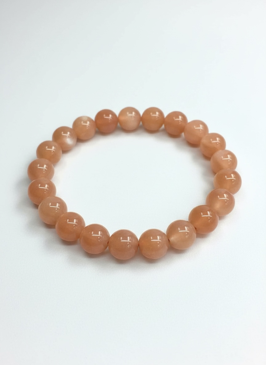 8mm Sunstone Gemstone Stretch Bracelet