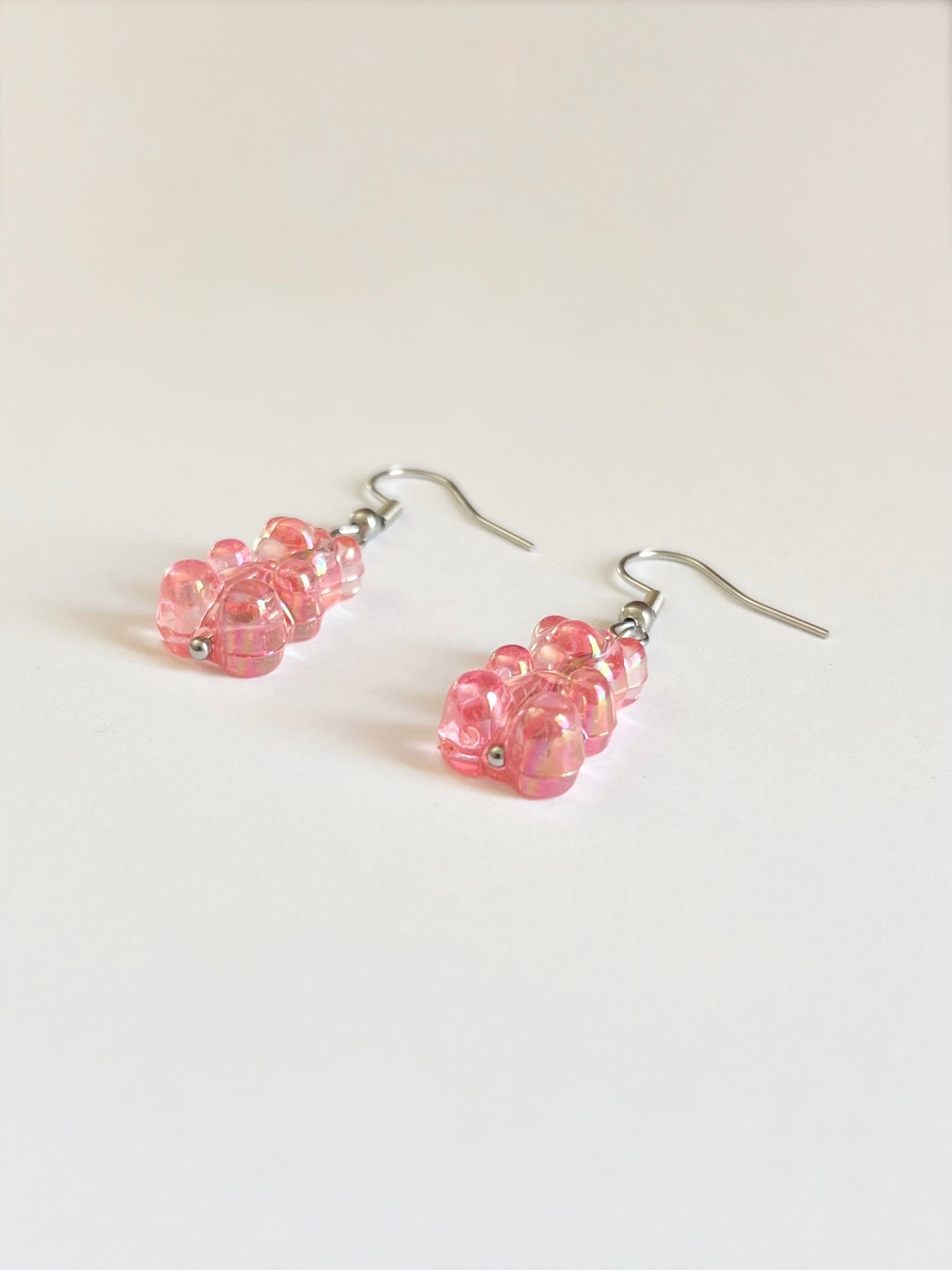 Pink Gummy Bear Earrings