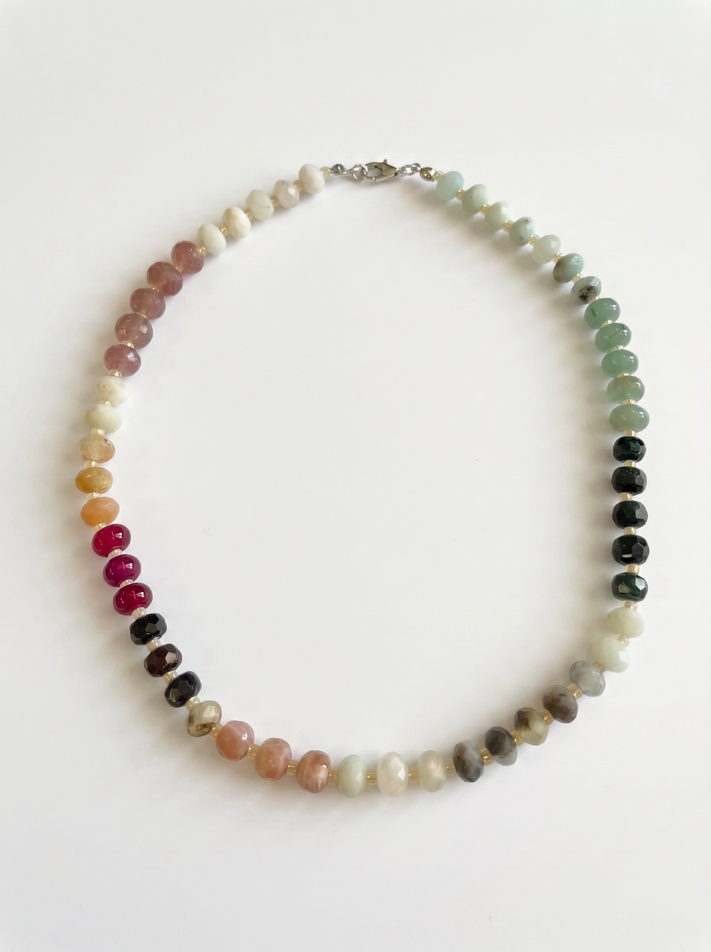 Celestial Harmony Colourful Mixed Gemstone Necklace