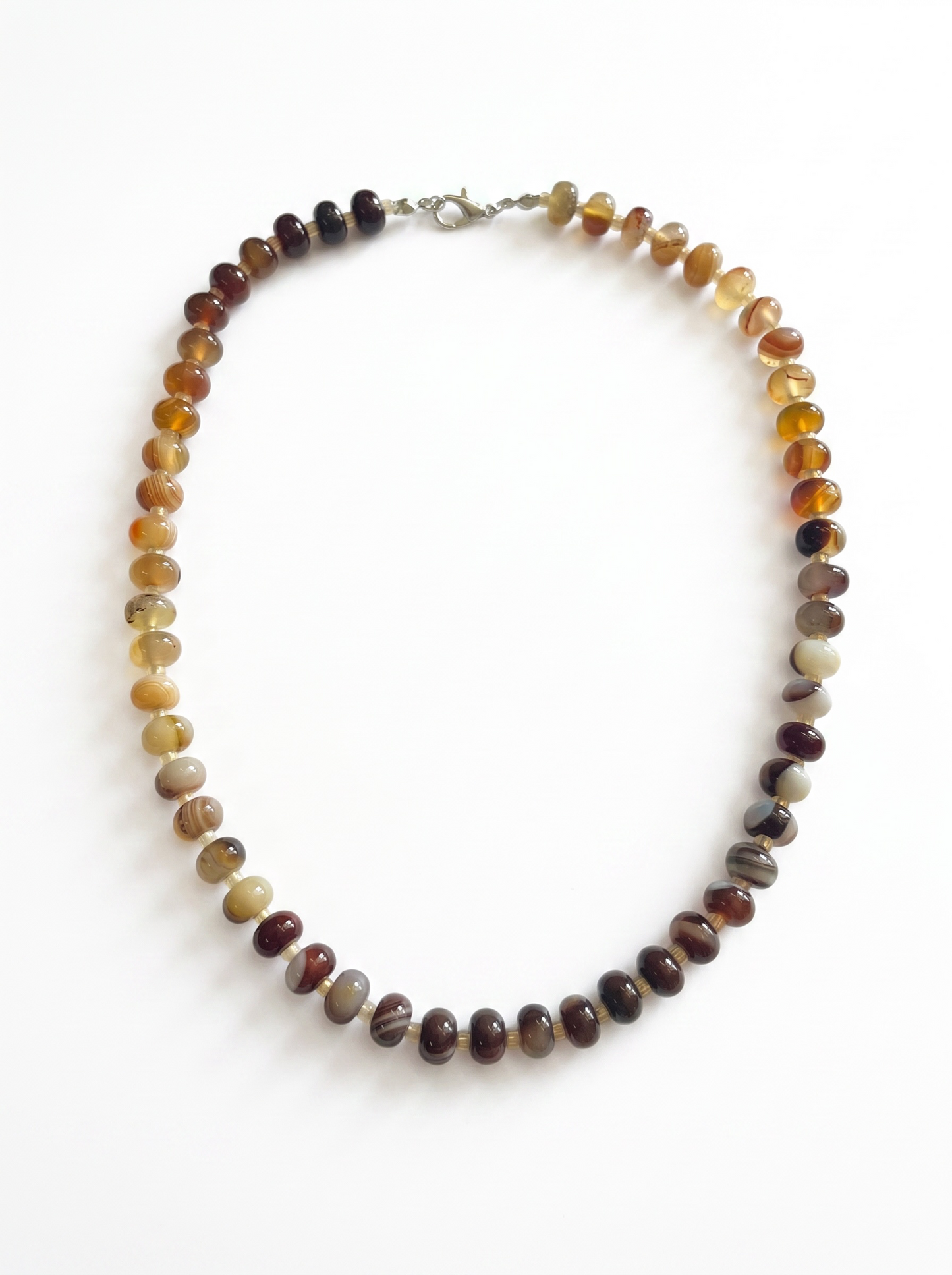 Coffee Brown Agate Necklace