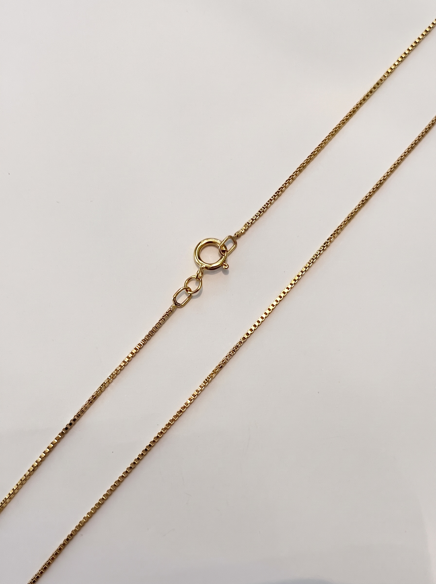Gold or Silver Box Chain Necklace