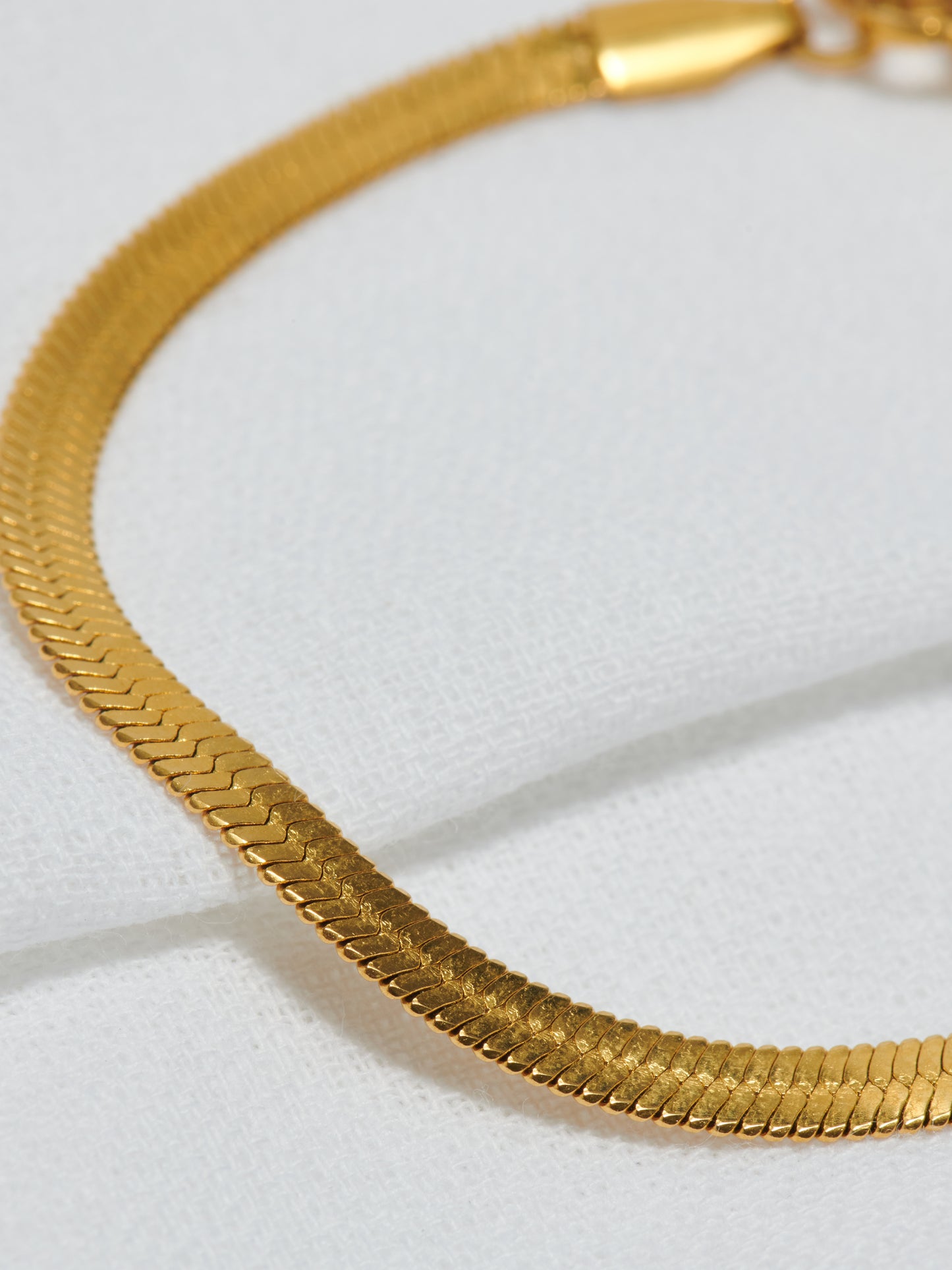 Gold Herringbone Bracelet