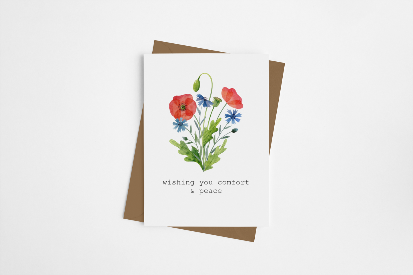 "Wishing You Comfort and Peace" Card
