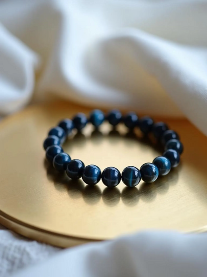 Blue Tiger's Eye Stretch Bracelet