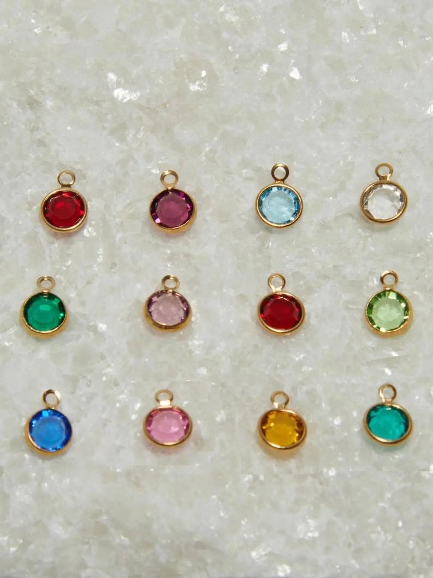 Personalized Birth Month and Initial Pair Necklace