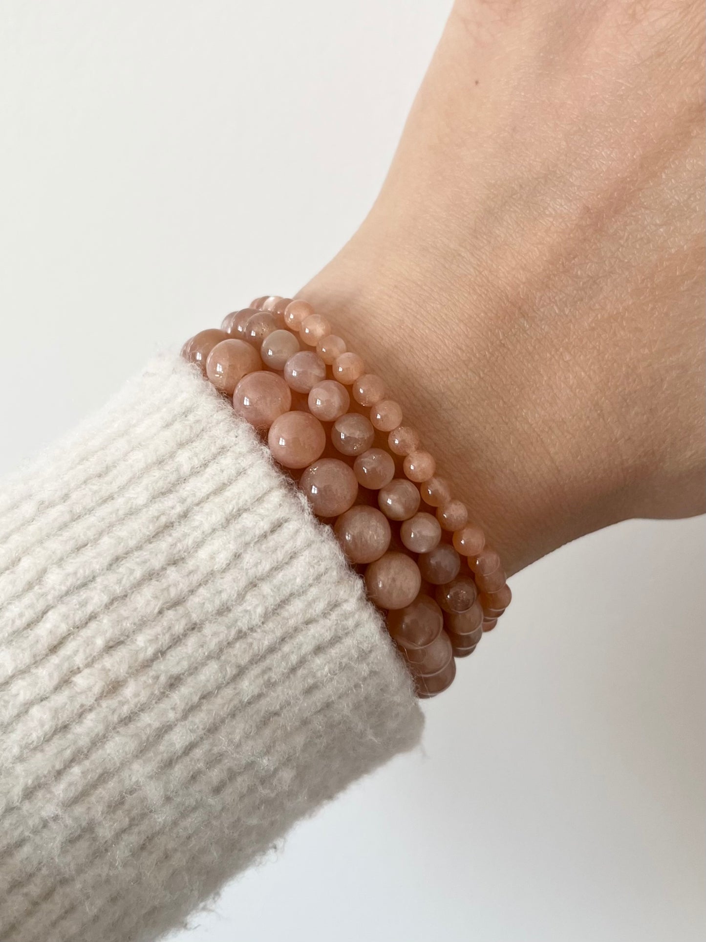 Sunstone Gemstone Stretch Bracelet