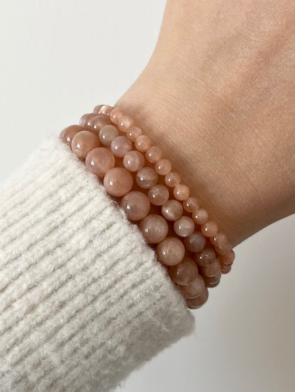Sunstone Gemstone Stretch Bracelet