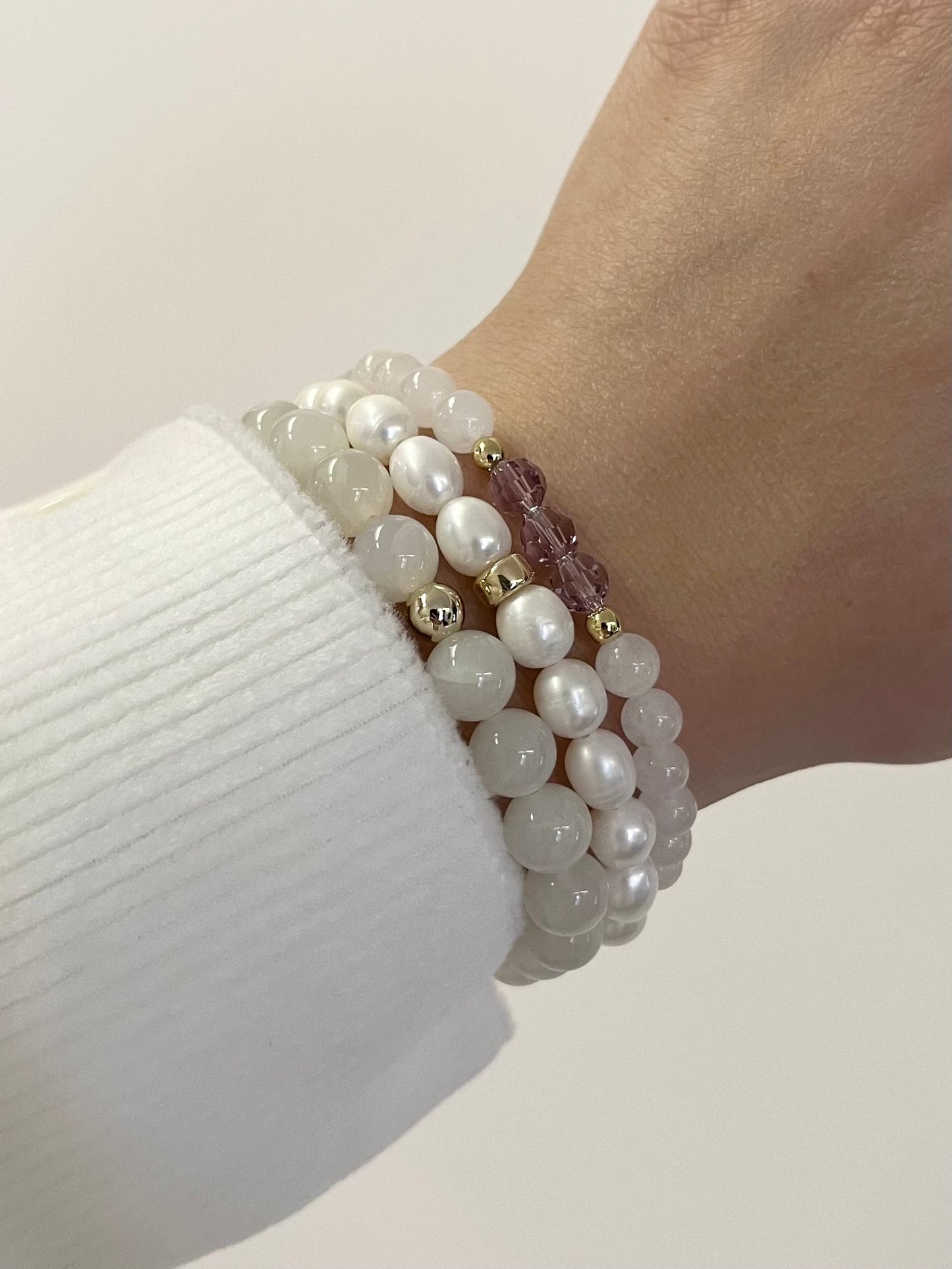 Set of 3 June Birthstone Bracelets