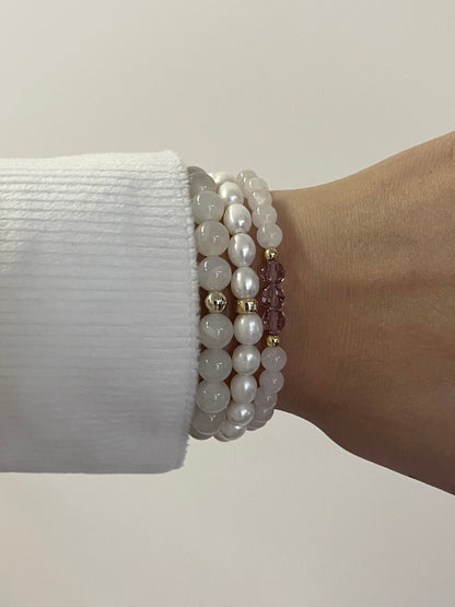 Set of 3 June Birthstone Bracelets