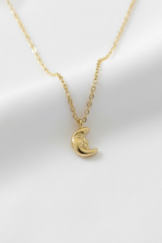 Gold Moon Necklace