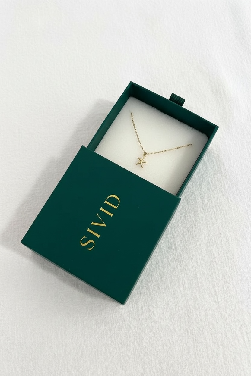 Gold Starfish Necklace