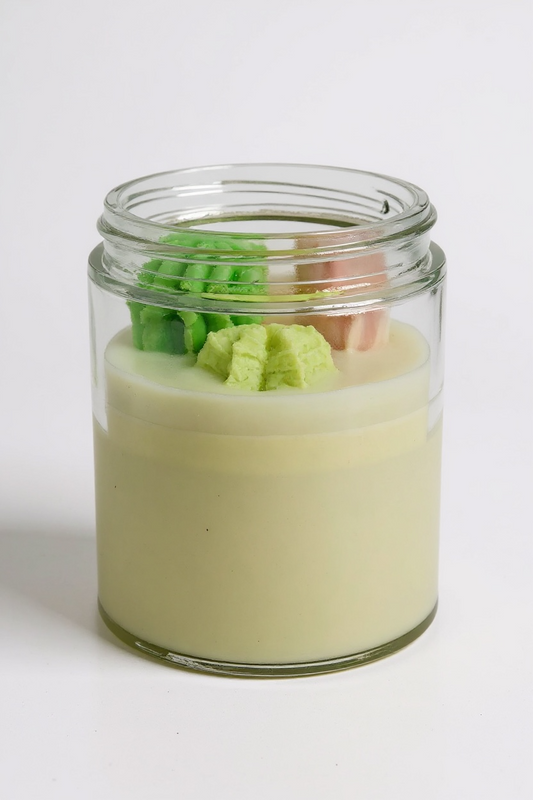 Succulent Soy Candle in Green and Pink