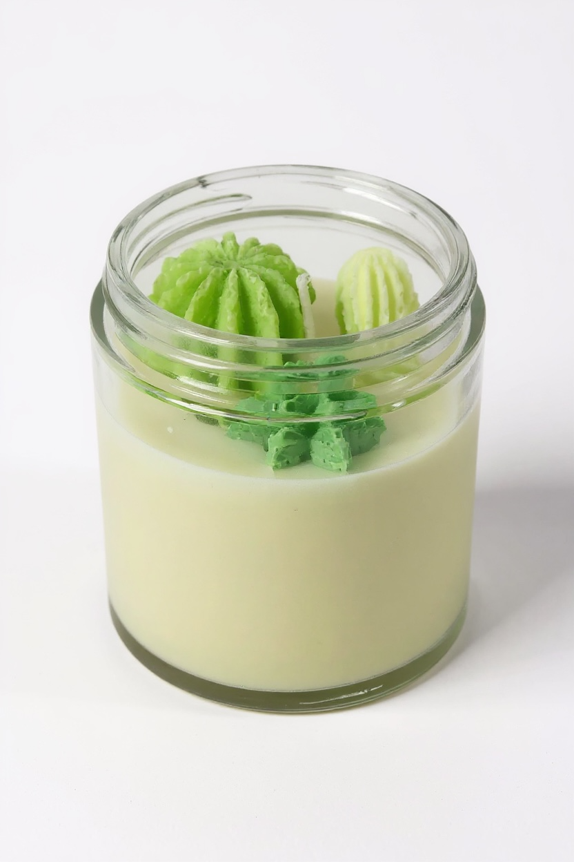 Succulent Soy Candle in Green