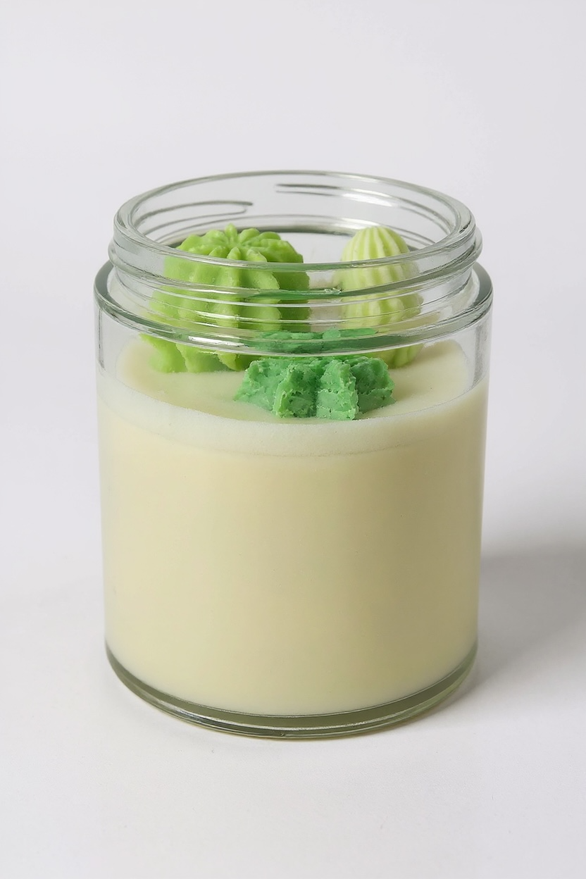 Succulent Soy Candle in Green
