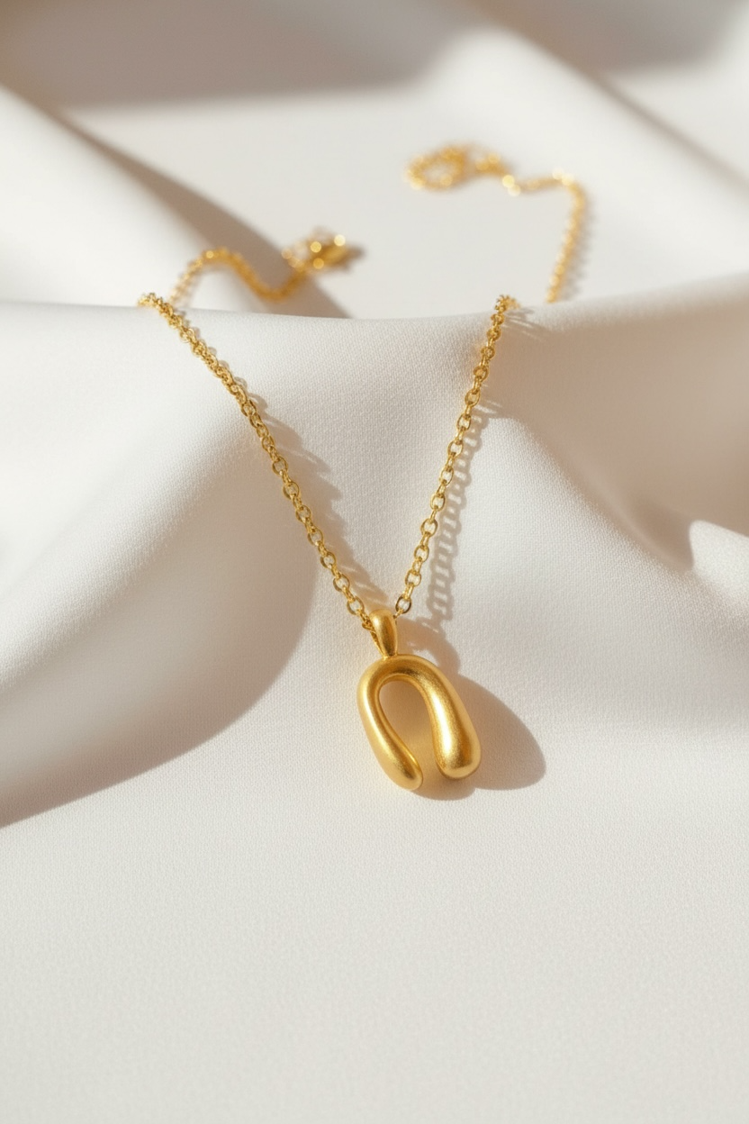 Gold Western Horseshoe Necklace