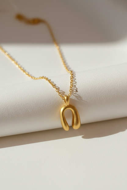 Gold Western Horseshoe Necklace