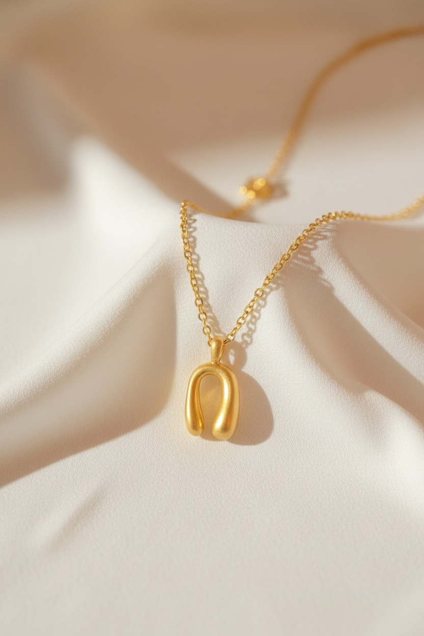 Gold Western Horseshoe Necklace