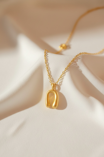 Gold Western Horseshoe Necklace