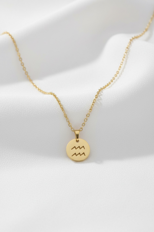 Aquarius Zodiac Necklace