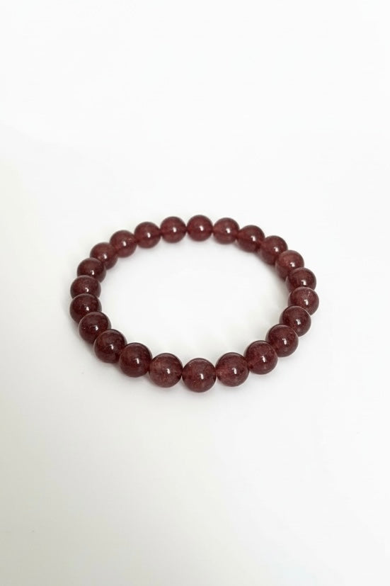 Strawberry Quartz Stretch Bracelet