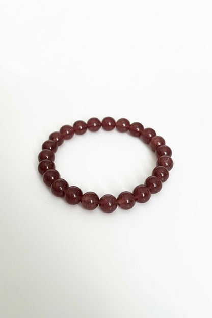 Strawberry Quartz Stretch Bracelet