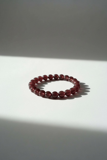 Strawberry Quartz Stretch Bracelet