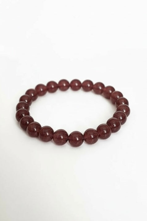 Strawberry Quartz Stretch Bracelet