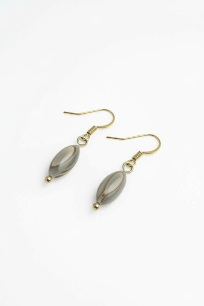 Shell Rice Fish Hook Earrings