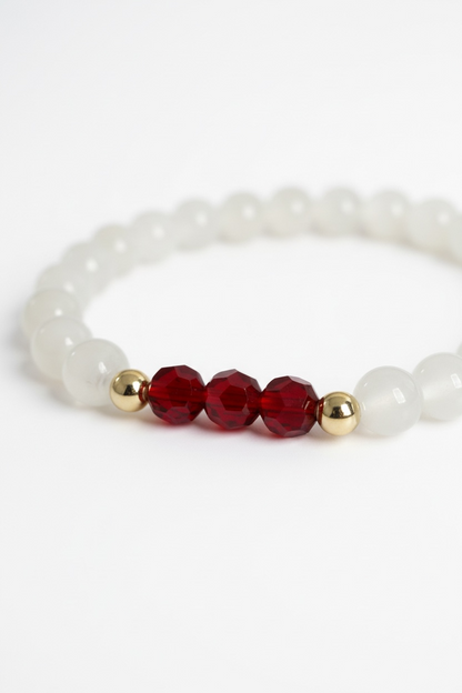 January Siam Swarovski Birth Month Bracelet