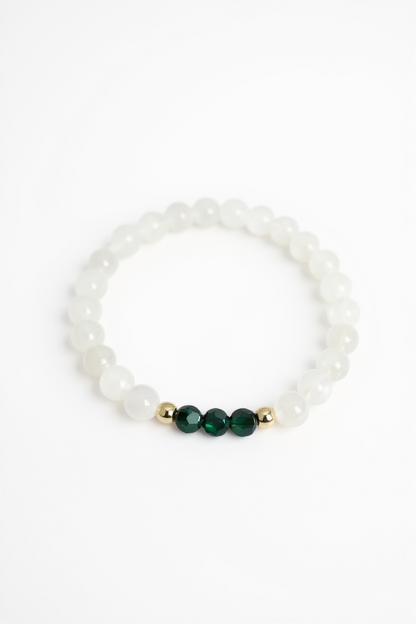May Emerald Swarovski Birth Month Bracelet