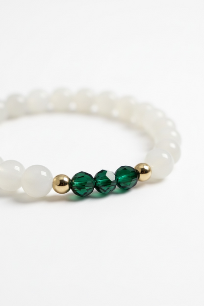 May Emerald Swarovski Birth Month Bracelet
