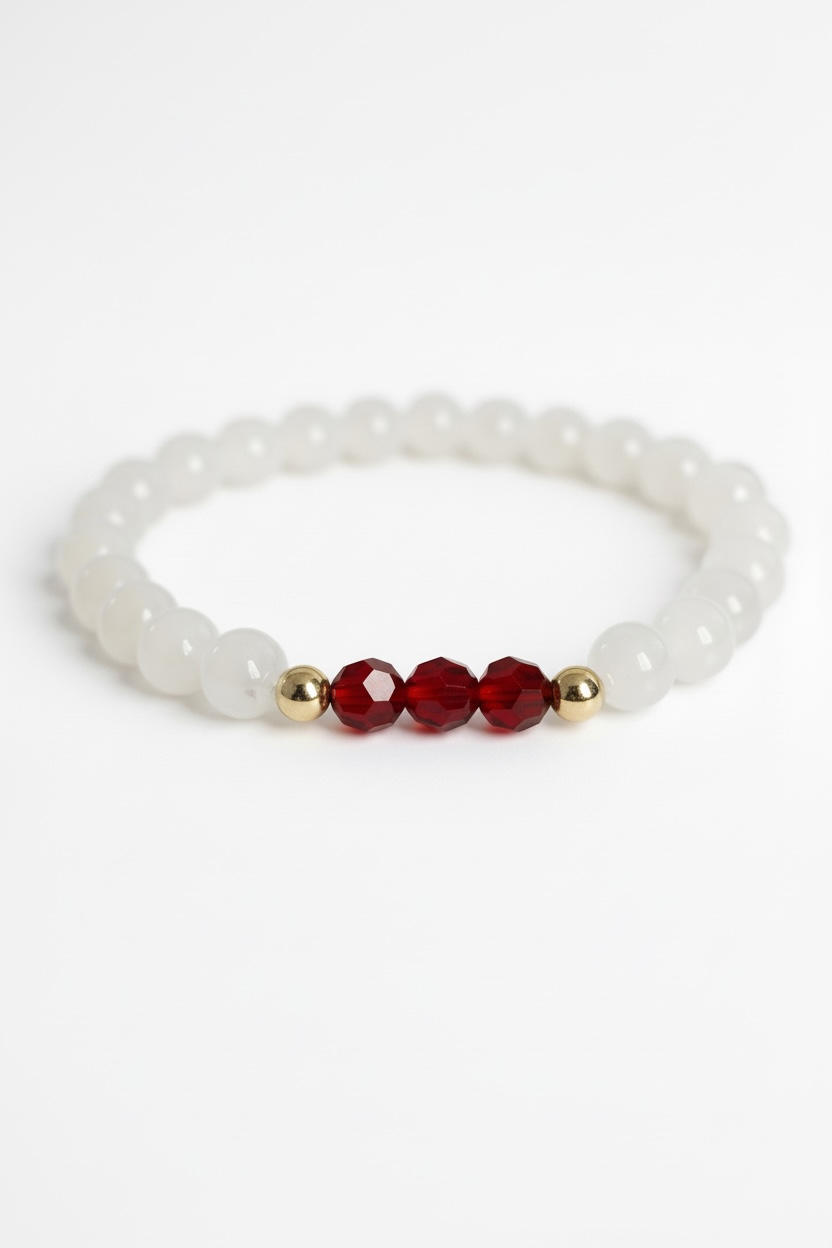 January Siam Swarovski Birth Month Bracelet