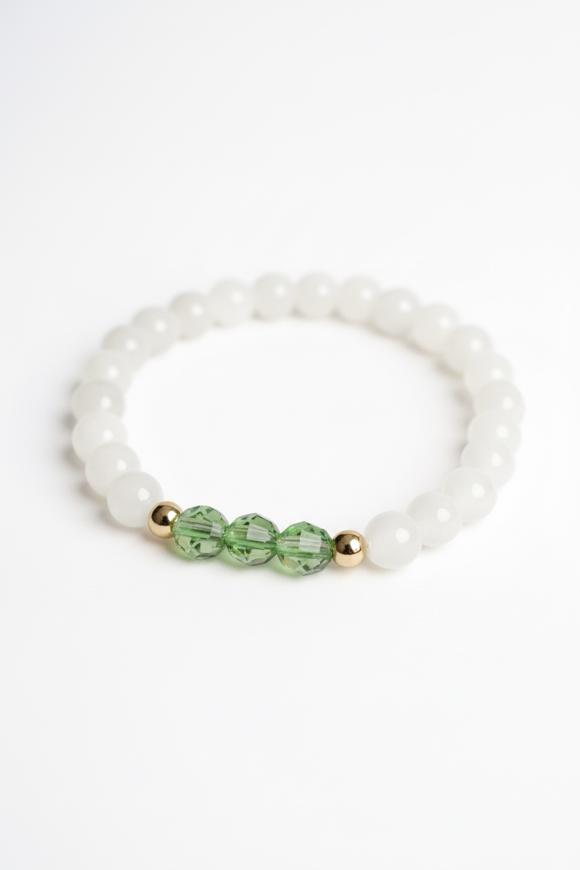 August Peridot Swarovski Birth Month Bracelet