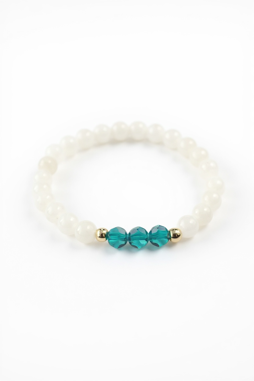 December Blue Zircon Swarovski Birth Month Bracelet