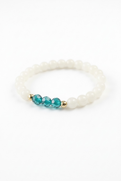 December Blue Zircon Swarovski Birth Month Bracelet