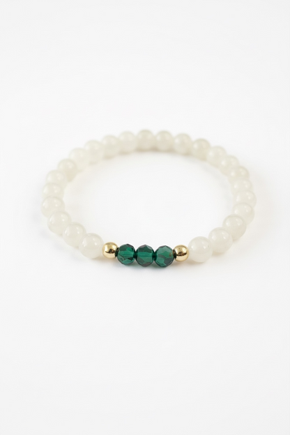 May Emerald Swarovski Birth Month Bracelet