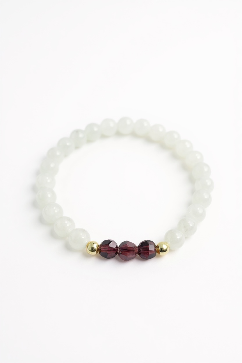 February Amethyst Swarovski Birth Month Bracelet