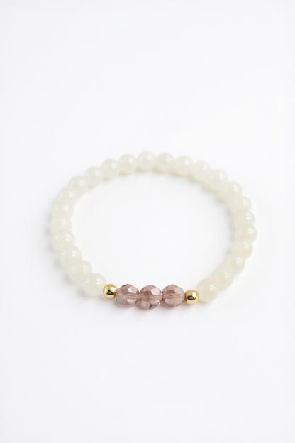 June Light Amethyst Swarovski Birth Month Bracelet