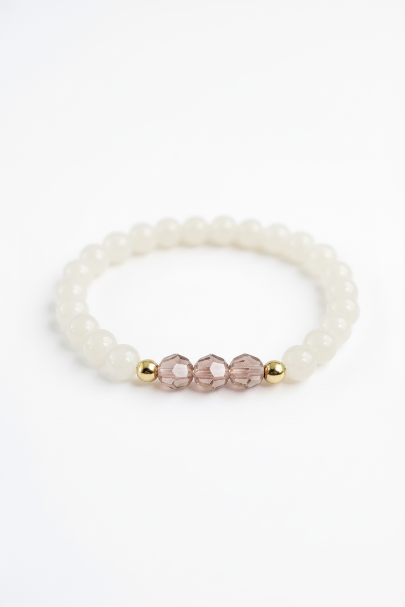 June Light Amethyst Swarovski Birth Month Bracelet