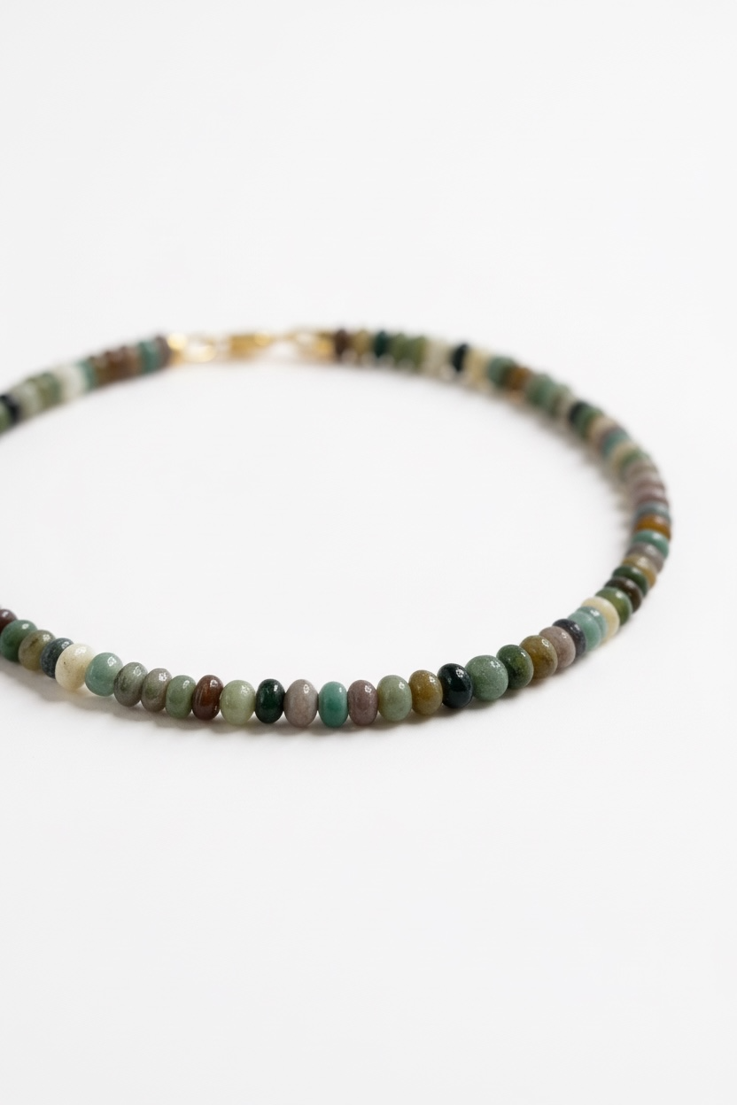 Adjustable Natural Indian Agate Bracelet