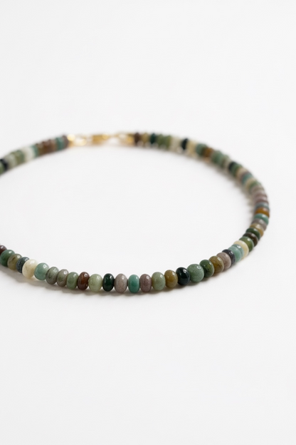 Adjustable Natural Indian Agate Bracelet