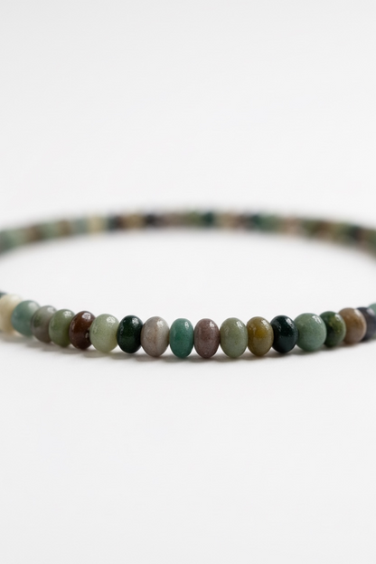 Adjustable Natural Indian Agate Bracelet