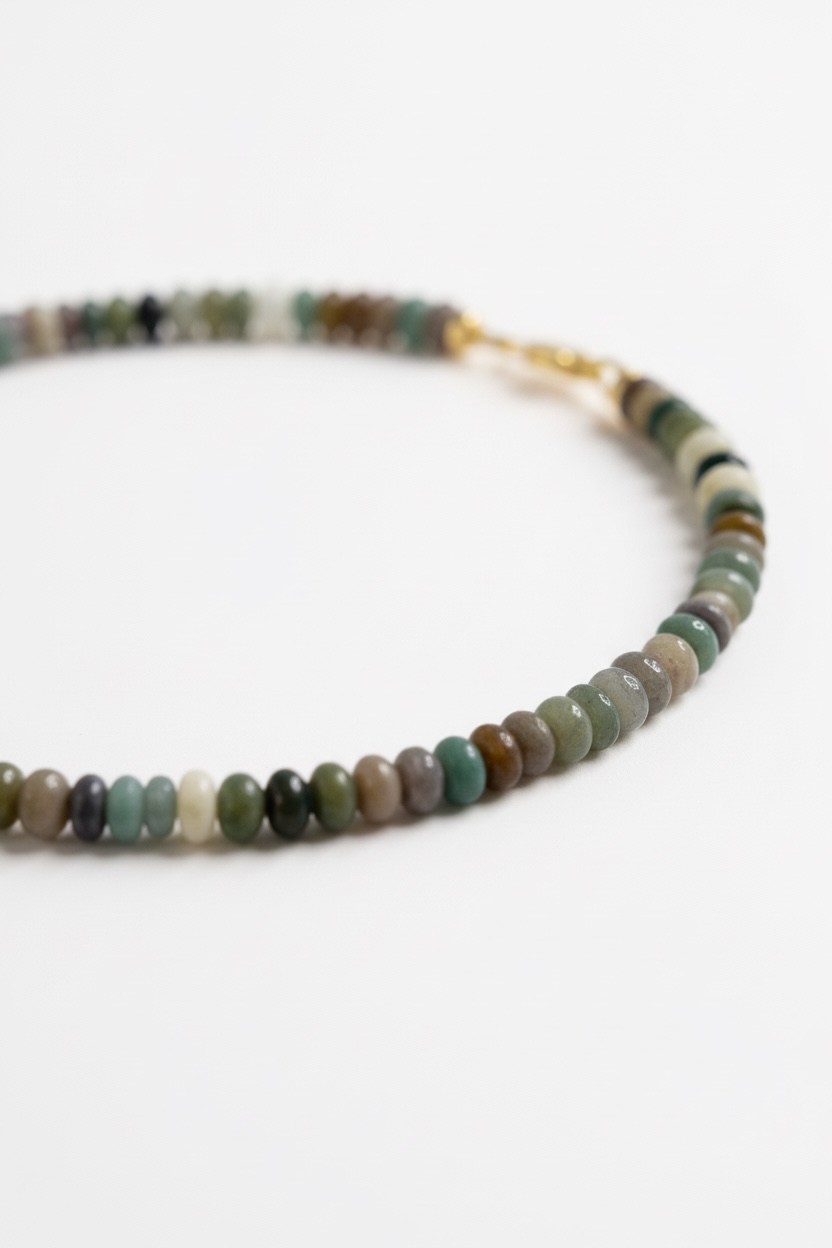 Adjustable Natural Indian Agate Bracelet
