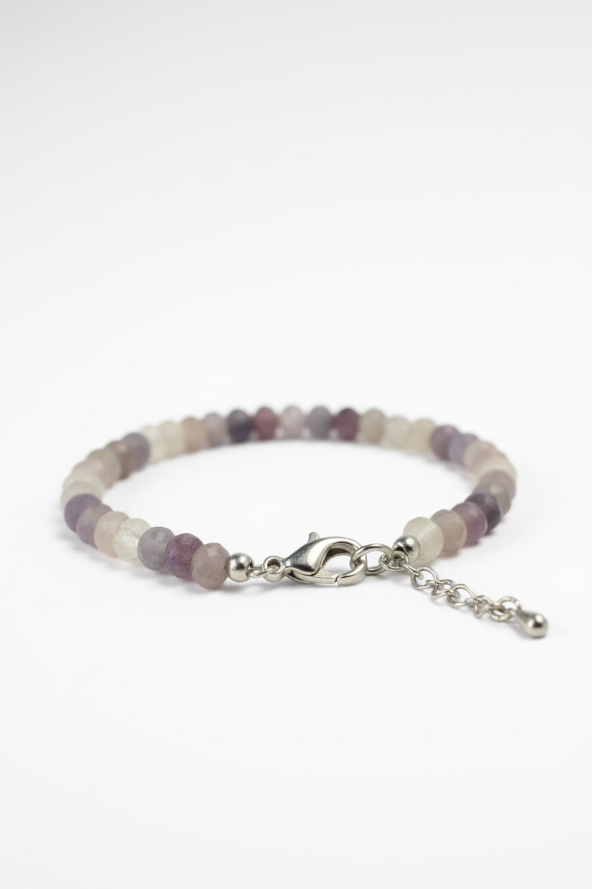 Adjustable Faceted Purple Tourmaline Bracelet