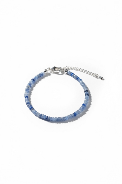 Adjustable Faceted Light Kyanite Bracelet